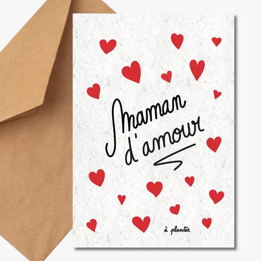 Carte à planter - Fête des mères - Bonne fête Maman