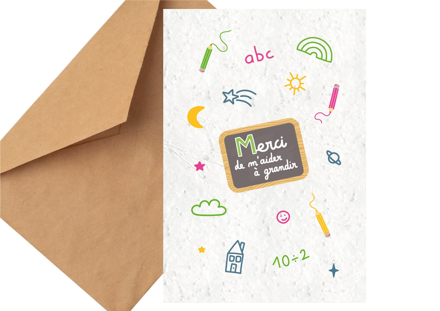 carte à planter merci maitresse nounou 