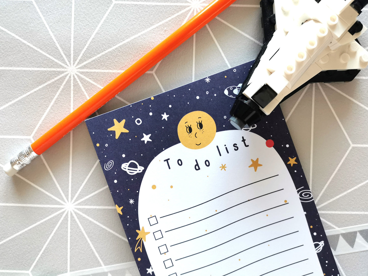 Bloc-notes To do list - Odyssée spatiale