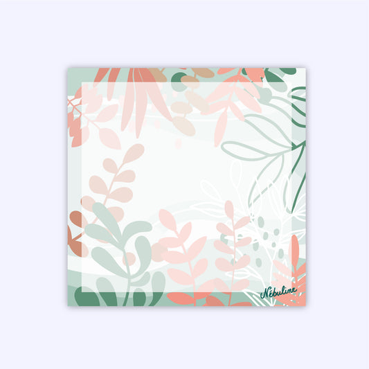 Bloc-notes - 10x10cm - 50 feuilles - Inspiration Nature