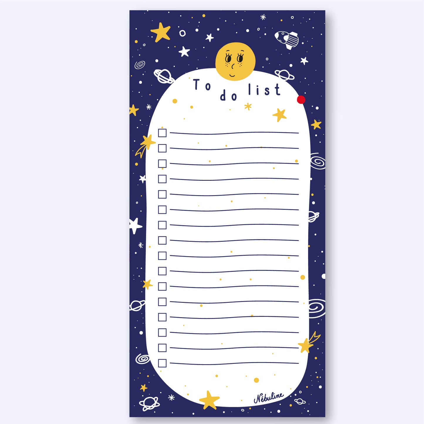Bloc-notes To do list - Odyssée spatiale