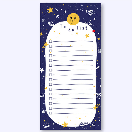 Bloc-notes To do list - Odyssée spatiale