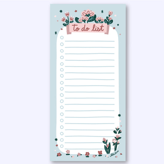 Bloc-notes To do list - Les fleurs