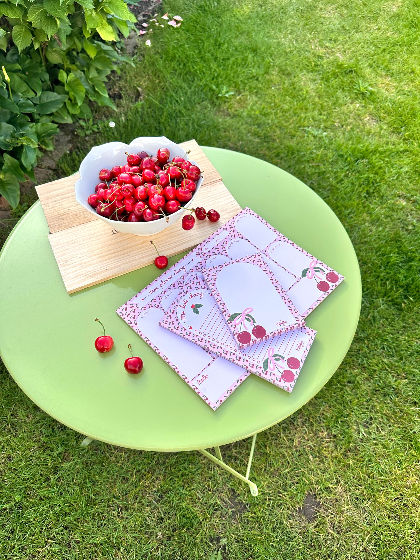 bloc-notes cerises cherry papeterie