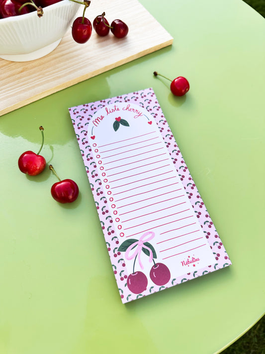 Bloc-notes To do list - Ma Liste Cherry