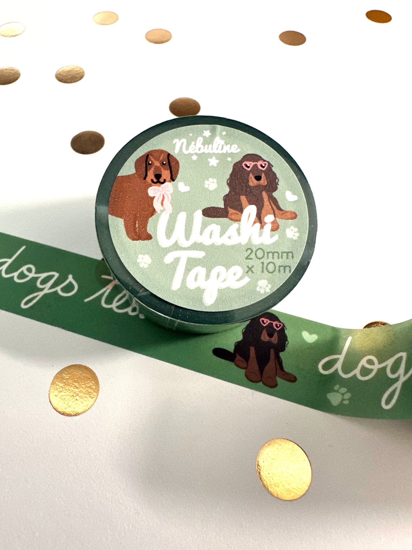 Washi tape thème chien - Dogs team