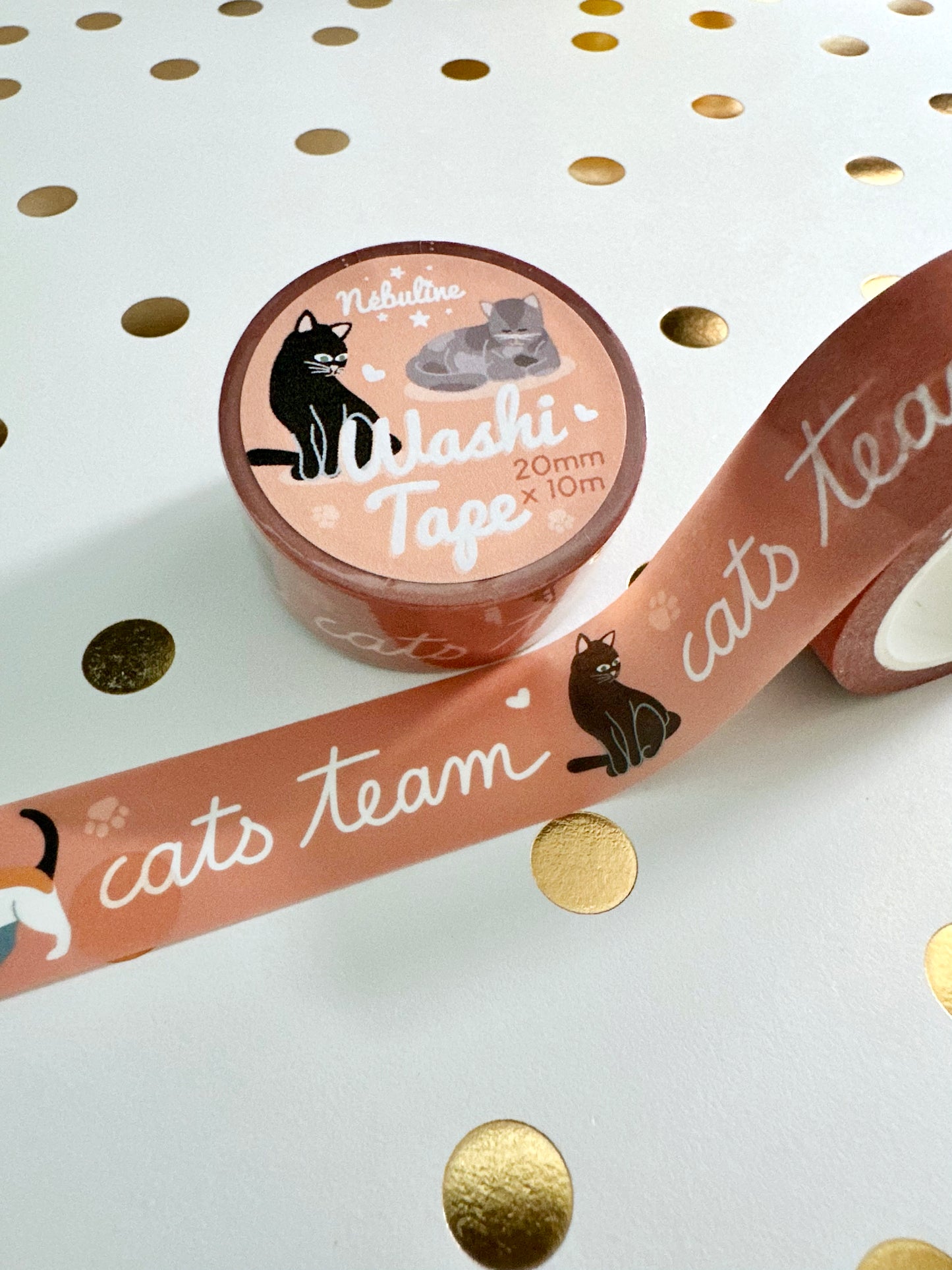 Washi tape thème chats - Cats team