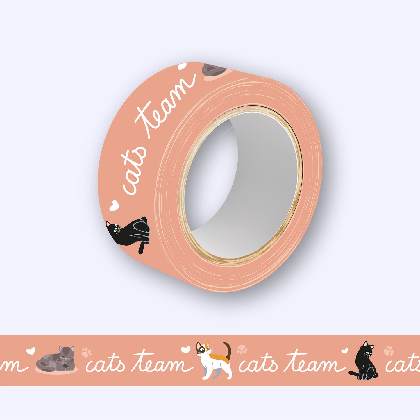 Washi tape thème chats - Cats team