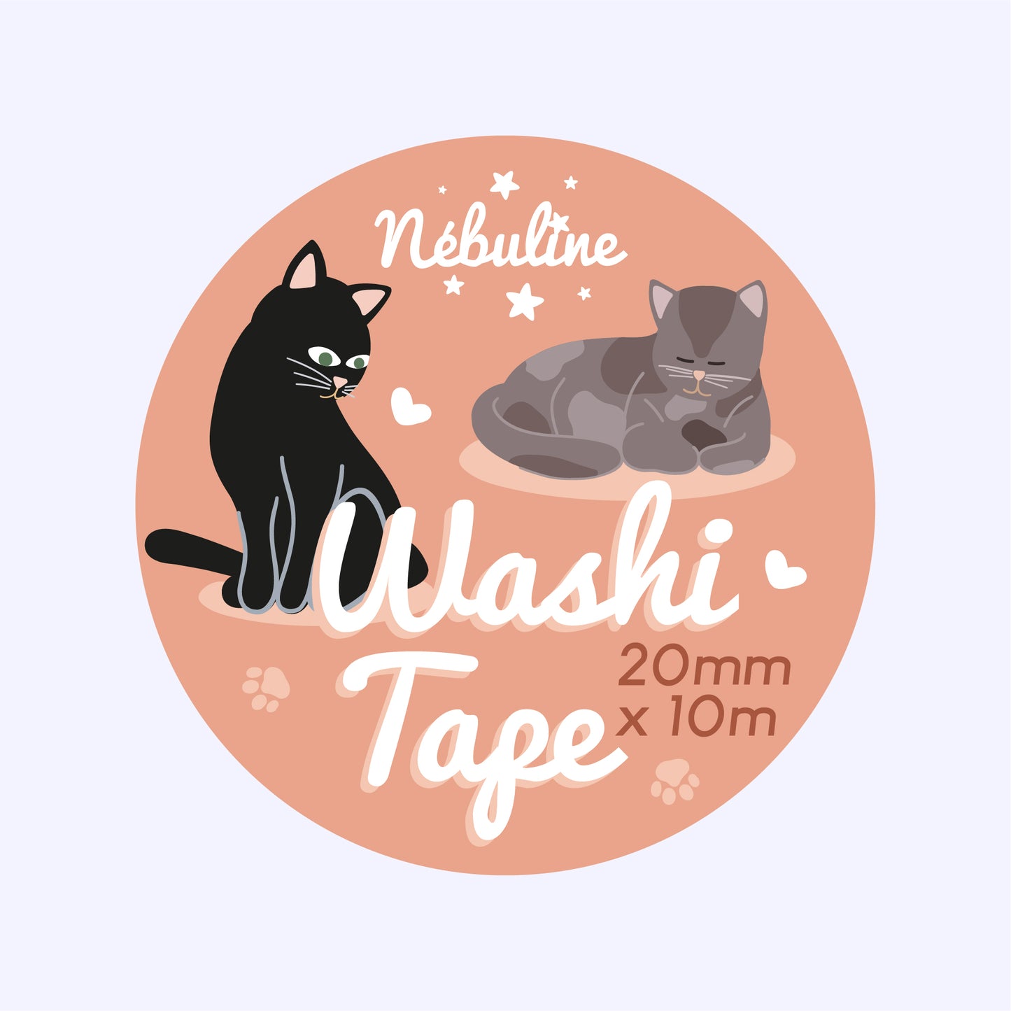 Washi tape thème chats - Cats team