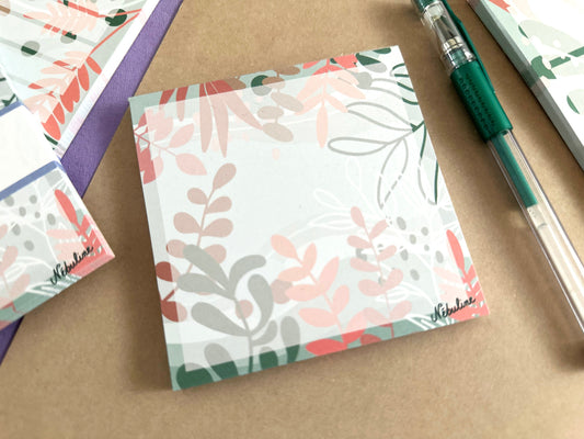 Bloc-notes - 10x10cm - 50 feuilles - Inspiration Nature
