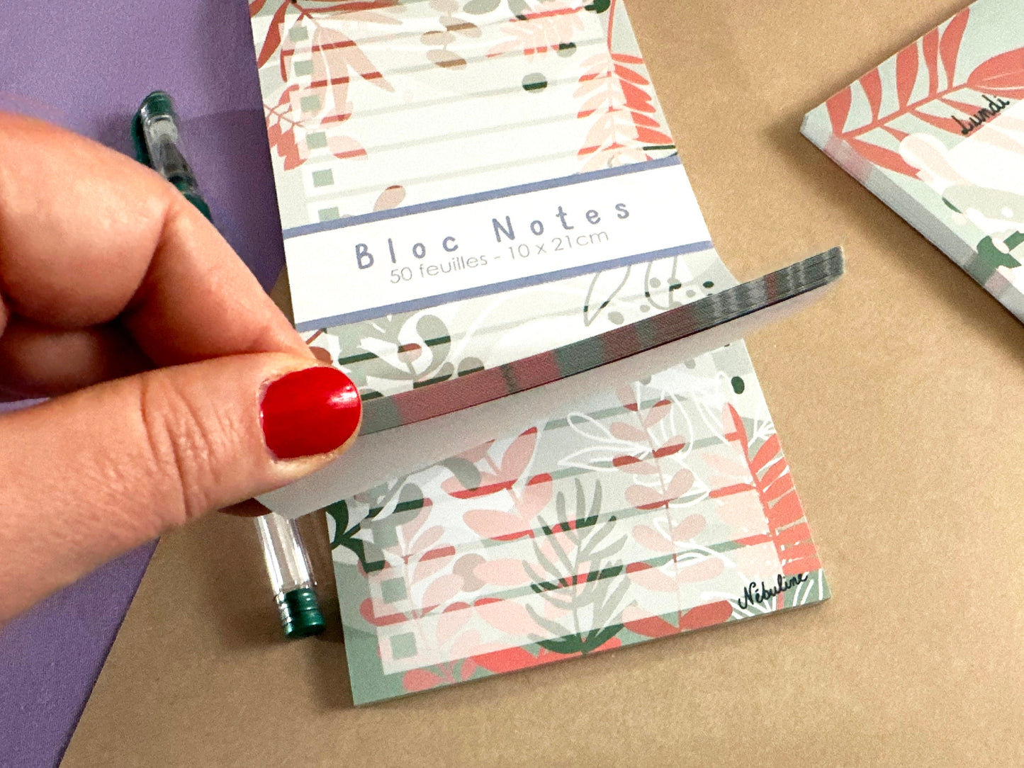 Bloc-notes To do list - 10x21 cm - Inspiration nature
